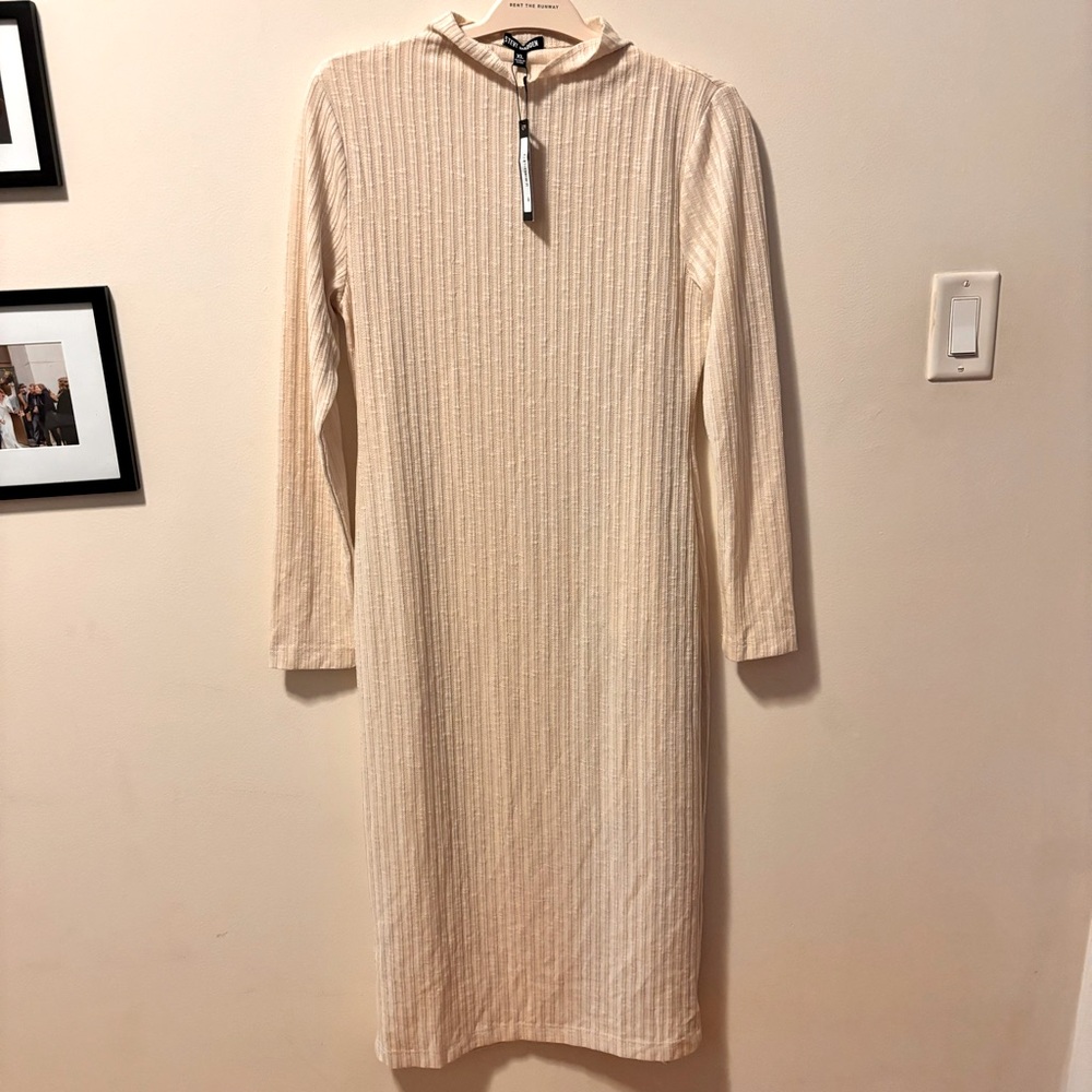 NWT Steve Madden Maya Bodycon Dress in Cream | Extra Large
